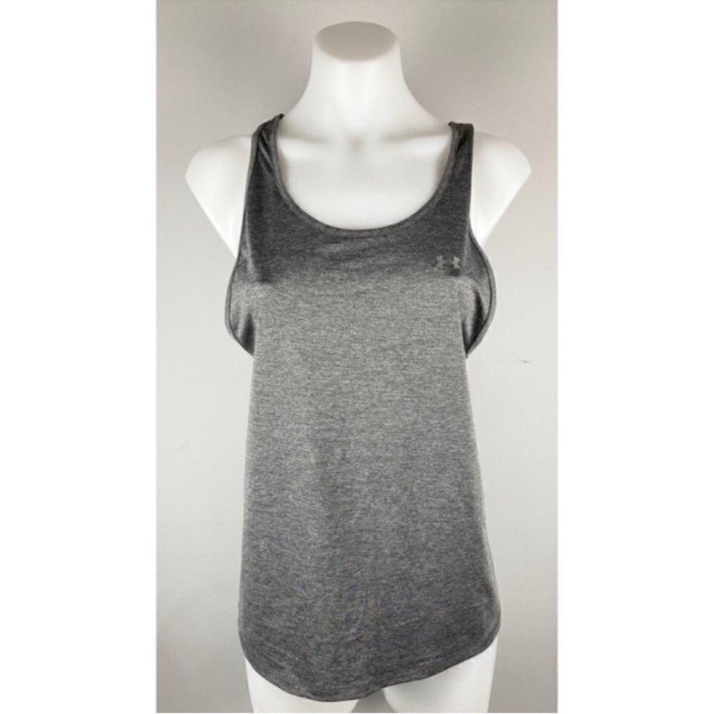 Under armour cross back grey athletic tank top